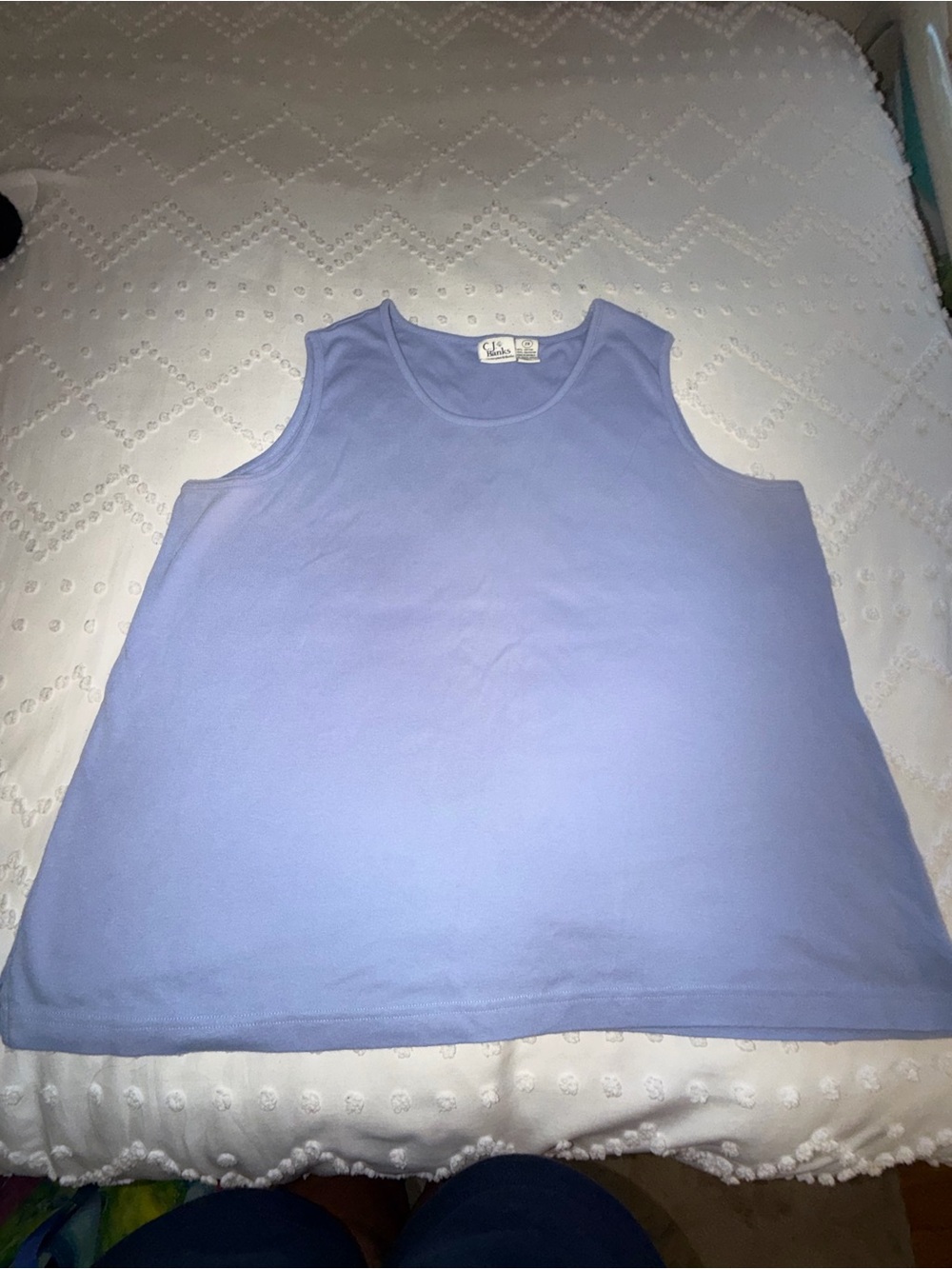 Christopher & Banks Lavender Scoop Neck Tank Top